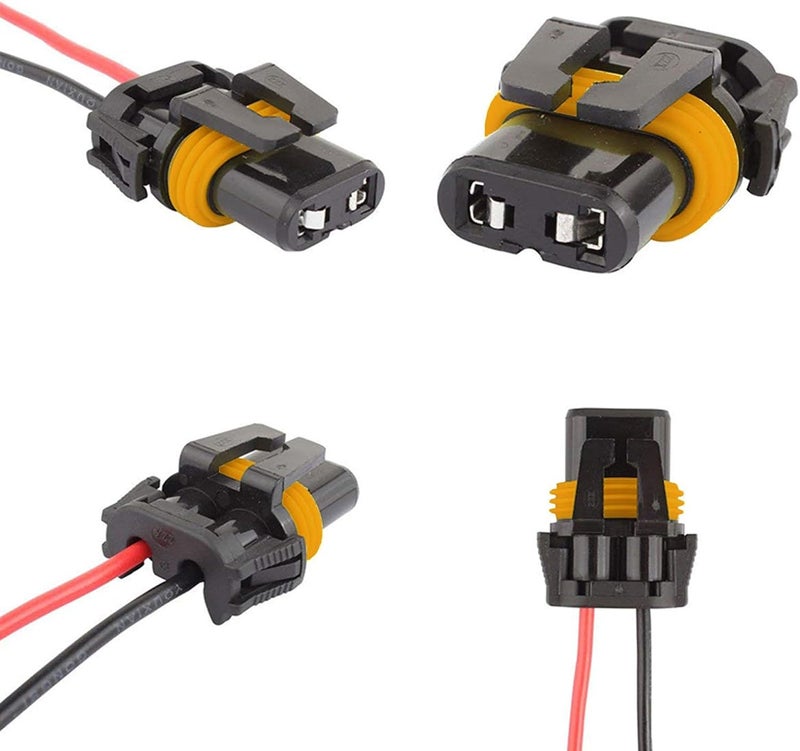 trepb 9005 9006 Headlight & Fog Light Wiring Harness Kit - 16AWG Heat-Resistant Automotive Connector Plug, LED Bulb Socket Adapter Compatible with 9005 9006 9012 9145 H10 - Image 3